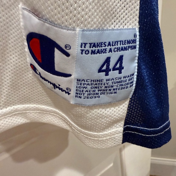 Jordan Wizards White and Blue Athletic Jersey - Picture 3 of 4